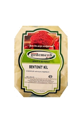 Gedemenli Bentonit Toz Kil 500 G