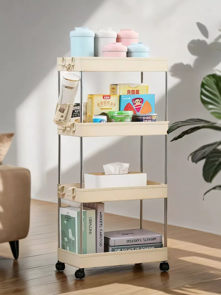 Supretto Mutfak Ve Banyo İçin Tekerlekli Raf 238623317 Beyaz