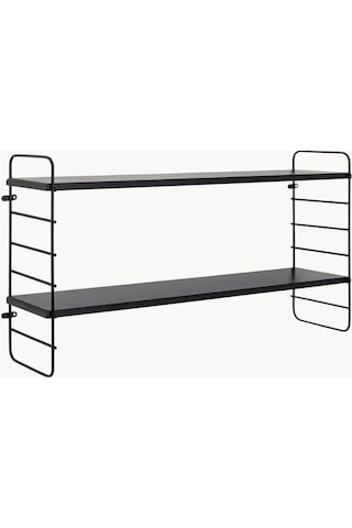 Kuzey Metal Duvar Rafı Siyah