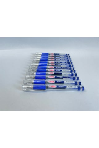 Mikro Mk-8526 Gel Pen İmza Kalemi Mavi 0.1 Mm Uç 12'li Paket Mavi