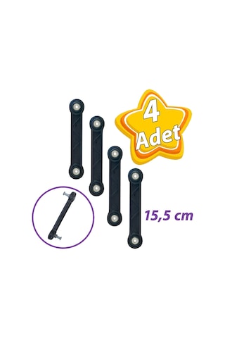 4 Adet Beşik Sallama Aparatı Siyah 15.5 Cm