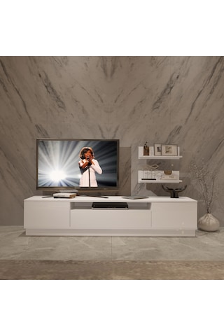 Decoraktiv Trendstyle 4s Mdf Tv Ünitesi Ve Orta Sehpa 2'li Set Beyaz