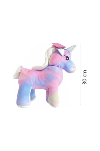 Sevimli Unikorn 30 Cm Peluş Oyuncak Pony Çok Renkli