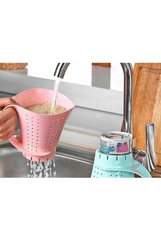 Plastik Sürahi Pirinç Bulgur Makarna Yıkama Süzgeci Süzme Aparatı Plastik Diğer