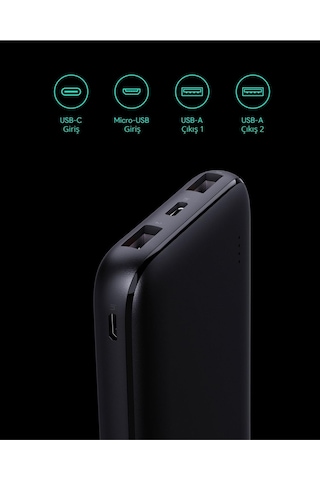 Aukey PB-N74S 20000 mAh 22.5 W Powerbank Siyah