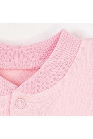 Çorap Patikli Düz Tulum Pembe