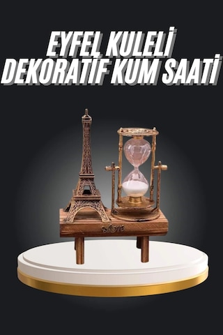 Eyfel Kuleli Kum Saati Dekoratif Hediyelik Eşya Retro Eyfel Kulesi 01