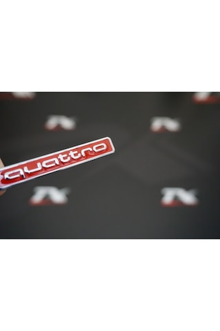 Audi Quattro Metal 3M 3D Bagaj Logo Amblem (273986281)