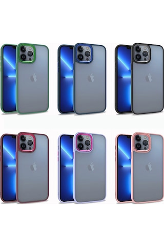 Apple Uyumlu iPhone 13 Pro Max Kılıf Zore Flora Kapak Yeşil