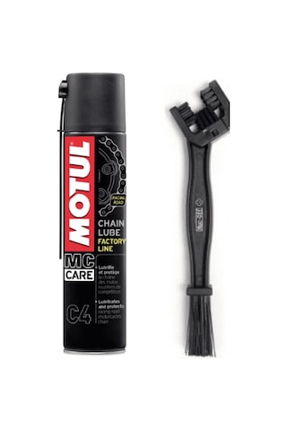 Motul C4 Factory Line Zincir Yağı 400 ML + Siyah Zincir Fırçası Motul C4 Factory Line Zincir Yağı 400 ML + Siyah Zincir Fırçası