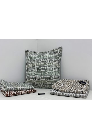 Nivemeshome Elyaf Dolgulu Kırlent 45x45 Lisa 02 Yeşil Yeşil