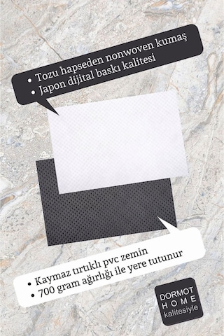 Rugmood Good Vibes Only Boho Retro Dekoratif Kapı Önü Paspası 70x45 Cm Çok Renkli