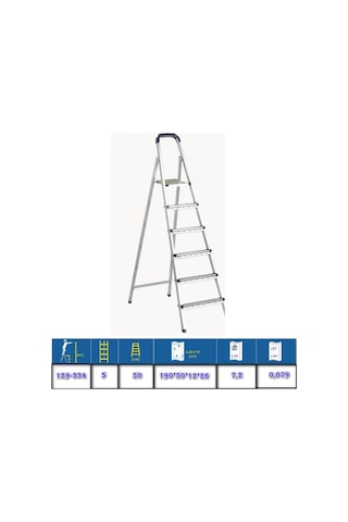 5+1 Basamaklı Profil Galvanizli Standart Merdiven