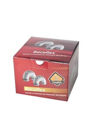 Bacamatik için Bacaflex Aspiratör Baca Borusu 127 mm 2 mt
