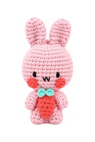 Bakgelal Hello Adorable Tavşan Dostlar Amigurumi Yapım Seti 2 Tavşan Figürü, Tığ Ve İplik Dahil