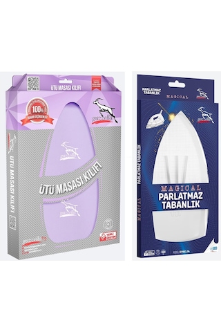 Gazella Ütü Altlığı + Ütü Masası Kılıfı Bezi 50 X 135 Cm Lila