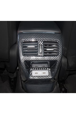 Honda - Cıvıc Fe1 2022+ Uyumlu Arka Klıma Panel Kaplama - Karbon