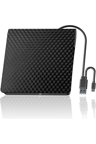 Dvd Harici Yazıcı Type-c Usb 3.0 Hızlı Okuma/yazma Tak Çalıştır Taşınabilir Geniş Uyumluluk Az Güç