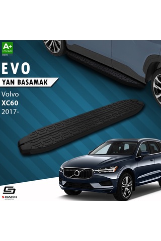 S-dizayn Volvo Xc60 2 Evo Siyah Yan Basamak 193 Cm 2017 Üzeri