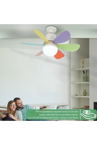 Tavan Vantilatörü Aydınlatmalı, 30w Ayarlanabilir Led Fan