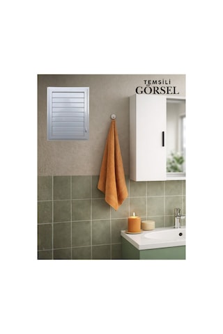 Beyaz 65 X 65 Cm Havalandırma Menfezi Banyo Menfezi Wc Baca Kapağı Tuvalet Menfezi Plastik Panjur