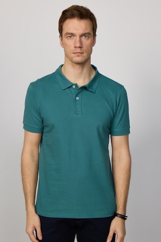 Tudors Erkek Slim Fit Dar Kesim Düz Pike Mavi Polo Yaka Tişört-30572-Haki