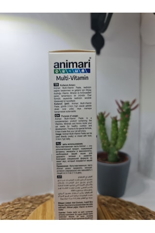 Animari Multi-vitamin Paste 100ml Kedilerin Gelişimi Için