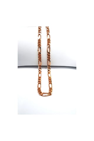 Omar Silver Unisex Figaro 4,4 Mm Gümüş Kolye Zincir