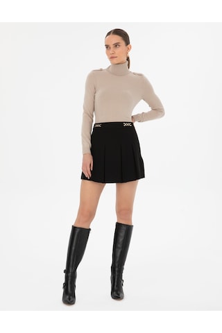 Pierre Cardin Kadın Siyah Etek Dokuma 50314118-vr046 Siyah