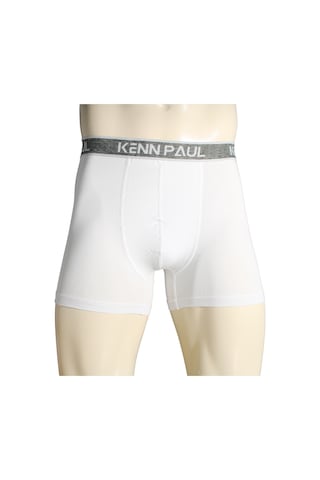 Kenn Paul Erkek Beyaz Düz Pamuklu Lüks Boxer -fitted Yumuşak Dayanıklı Çok Renkli
