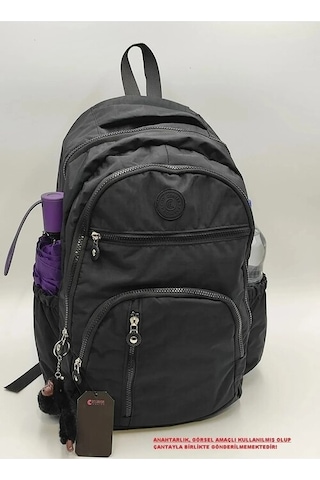 Unisex Okul Sırt Çantası Krinkıl Su Geçirmez Kumaş Büyük Boy Orta