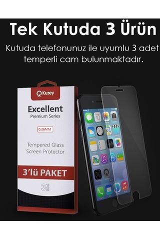 Apple iPhone 15 Pro Max Uyumlu İle Temperli Ekran Koruyucu Kırılmaz Cam Ekonomik 3'lü Paket