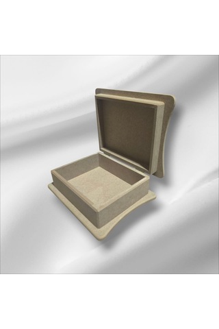 Ahşap Boaynabilir Kalp İşlemeli Çok Amaçlı Kutu