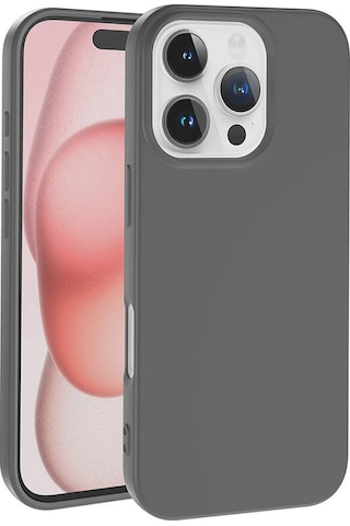 Apple Uyumlu iPhone 16 Pro Kılıf Zore Lsr Lansman Kapak Titanyum-Gri