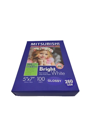 Mitsubishi 5X7 13X18 260 G Parlak Inkjet Kağıt