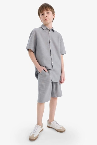Defacto Erkek Çocuk Regular Fit Dokulu Şort E7014a825hsgr265 Gri