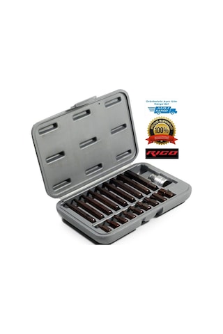 Rico 005-kk0002 Kaplamalı Torx Tork Bits Uç Seti Takımı 19 Parça