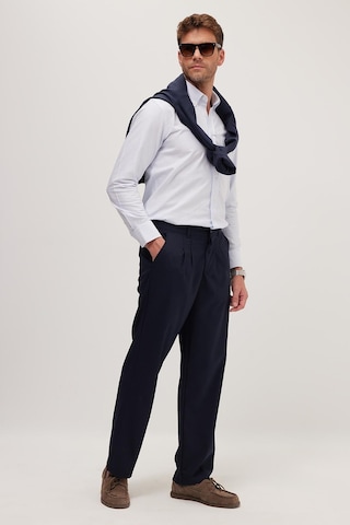 Tudors Erkek Regular Fit Klasik Kesim Normal Bel Geniş Paça Lacivert Pantolon-40340 Lacivert