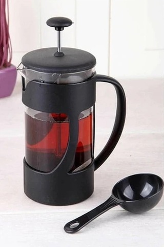 French Press Bitki Çayı & Kahve Demliği 350 Ml Ölçek Kaşıklı Renkli