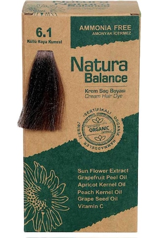 Natura Balance Saç Boyası 6.1 Küllü Koyu Kumral Natura Balance Saç Boyası 6.1 Küllü Koyu Kumral