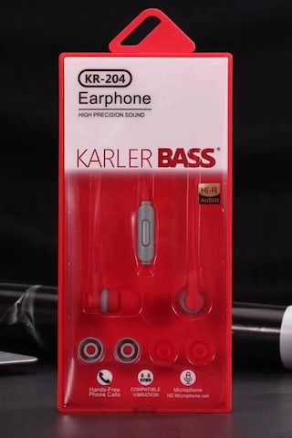 Karler Bass Kr-204 Kablolu Kulaklık Gldısptm - 81 - Kırmızı