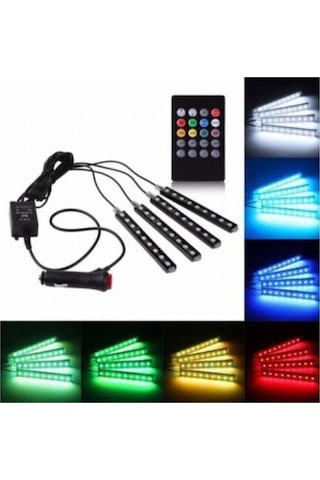 Ayak Altı Led Sese Duyarlı Kumandalı
