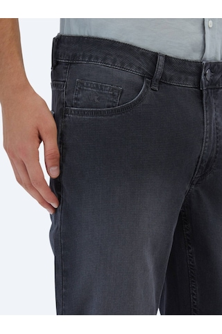 Antrasit Slim Fit Denim Pamuk Karışımlı Pantolon Antrasit