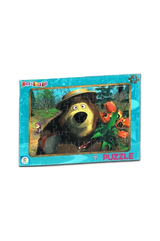 Maşa Ile Koca Ayı 2'Li Frame Puzzle/Yapboz (24+48 Parça)
