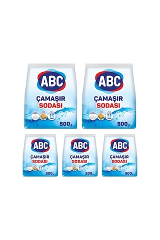 Abc Çamaşır Sodası 500 Gr. 5 Adet