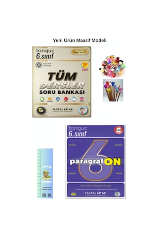 Tonguç 6. Sınıf Fijital Tüm Dersler-paragrafon Soru Bankası Seti 2 Kitap Tırtıl A.+kalem B.