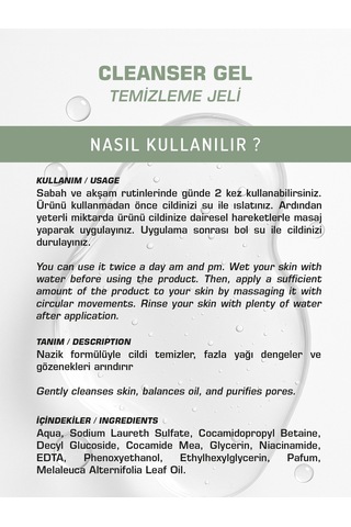 2'' Li Cleasing Gel I Yüz Temizleme Jeli