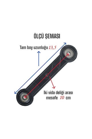 2 Adet Beşik Sallama Aparatı Siyah 10 Cm