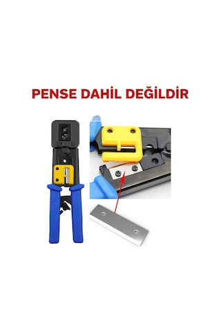 5 Adet - Yeni Nesil Rj45 Ez Konnektör Sıkma Pensesi Bıçağı - Yedek Bıçak Pense Dahil Değildir