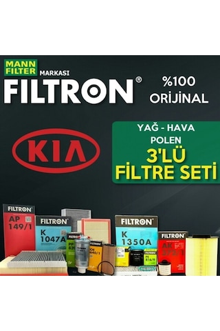 Kia Cerato 1.6 Crdi Mann Filtron Filtre Seti 2015-2020 (495584946)